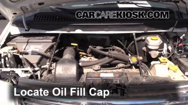 2002 Dodge Ram 1500 Van 5.2L V8 Standard Passenger Van Aceite Agregar aceite